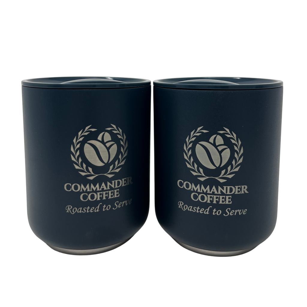 Commander Coffee Engraved 10oz Tumbler Set